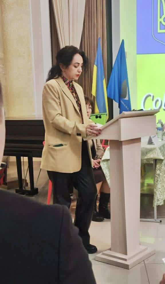 Виступ профорганізатора на виборчо-звітних зборах профспілки м. Південного в 2025 році